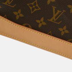 Pre Owned Louis Vuitton Lockit Horizontal Brown Monogram Canvas Tote Bag