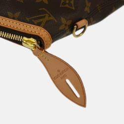 Pre Owned Louis Vuitton Lockit Horizontal Brown Monogram Canvas Tote Bag