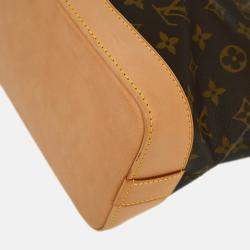 Pre Owned Louis Vuitton Lockit Horizontal Brown Monogram Canvas Tote Bag