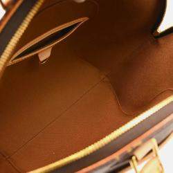 Pre Owned Louis Vuitton Ellipse MM Brown Monogram Canvas Top Handle Bag