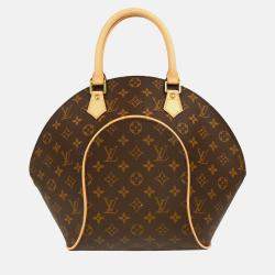 Pre Owned Louis Vuitton Ellipse MM Brown Monogram Canvas Top Handle Bag