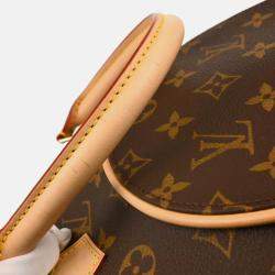 Pre Owned Louis Vuitton Ellipse MM Brown Monogram Canvas Top Handle Bag