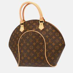 Pre Owned Louis Vuitton Ellipse MM Brown Monogram Canvas Top Handle Bag