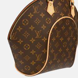 Pre Owned Louis Vuitton Ellipse MM Brown Monogram Canvas Top Handle Bag