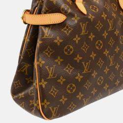 Pre Owned Louis Vuitton Batignolles Brown Monogram Horizontal Tote Bag