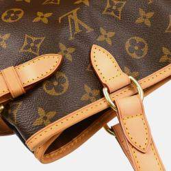 Pre Owned Louis Vuitton Batignolles Brown Monogram Horizontal Tote Bag
