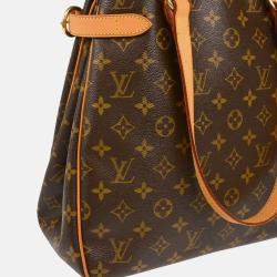 Pre Owned Louis Vuitton Batignolles Brown Monogram Vertical Tote Bag