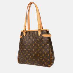 Pre Owned Louis Vuitton Batignolles Brown Monogram Vertical Tote Bag