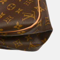 Pre Owned Louis Vuitton Batignolles Brown Monogram Horizontal Tote Bag
