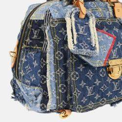 Louis Vuitton Monogram Denim Patchwork Bowly Shoulder Bag