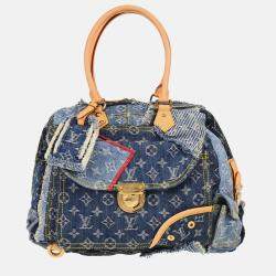 Louis Vuitton Monogram Denim Patchwork Bowly Shoulder Bag