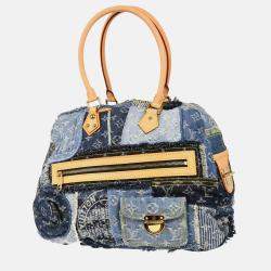 Louis Vuitton Monogram Denim Patchwork Bowly Shoulder Bag