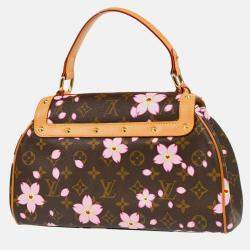 Louis Vuitton Sac Retro PM Monogram Cherry Blossom Canvas Top Handle Bag