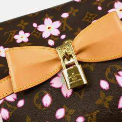 Louis Vuitton Sac Retro PM Monogram Cherry Blossom Canvas Top Handle Bag