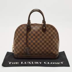 Louis Vuitton Damier Ebene Canvas Alma MM Bag