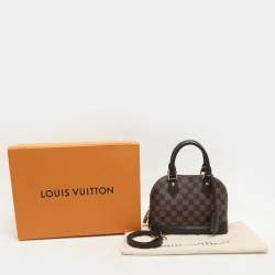 Pre Owned Louis Vuitton Damier Ebene Canvas Alma BB Bag
