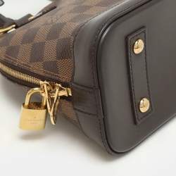 Pre Owned Louis Vuitton Damier Ebene Canvas Alma BB Bag