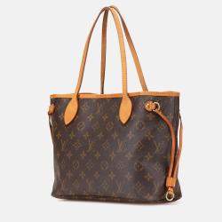Pre Owned Louis Vuitton Brown Monogram Neverfull PM
