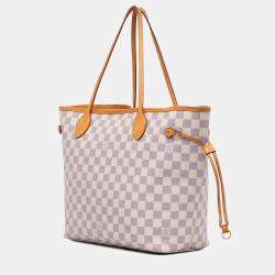 Louis Vuitton White Damier Azur Neverfull MM