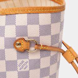 Louis Vuitton White Damier Azur Neverfull MM