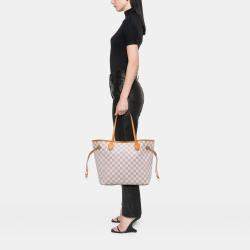Louis Vuitton White Damier Azur Neverfull MM