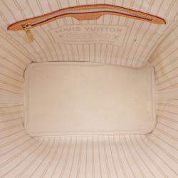 Louis Vuitton White Damier Azur Neverfull MM