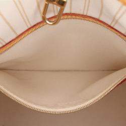 Louis Vuitton White Damier Azur Neverfull MM