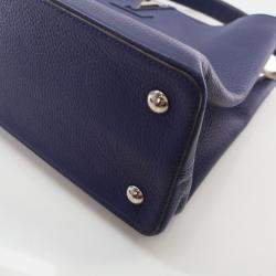 Louis Vuitton Capucines MM Blue Taurillon Leather Shoulder Bag