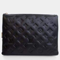 Louis Vuitton Coussin PM Black Embossed Lambskin Shoulder Bag
