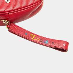 Louis Vuitton Red Calfskin Embellished New Wave Love Lock Crossbody