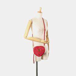 Louis Vuitton Red Calfskin Embellished New Wave Love Lock Crossbody