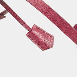 Louis Vuitton Burgundy Monogram Empreinte Speedy Bandouliere 25