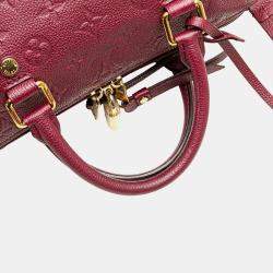 Louis Vuitton Burgundy Monogram Empreinte Speedy Bandouliere 25