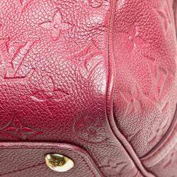 Louis Vuitton Burgundy Monogram Empreinte Speedy Bandouliere 25