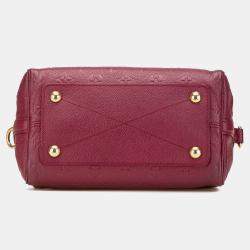 Louis Vuitton Burgundy Monogram Empreinte Speedy Bandouliere 25