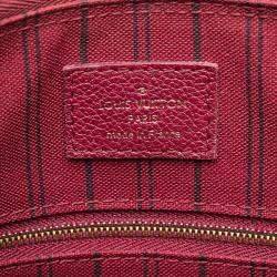 Louis Vuitton Burgundy Monogram Empreinte Speedy Bandouliere 25