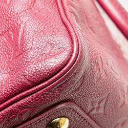 Louis Vuitton Burgundy Monogram Empreinte Speedy Bandouliere 25