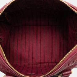 Louis Vuitton Burgundy Monogram Empreinte Speedy Bandouliere 25