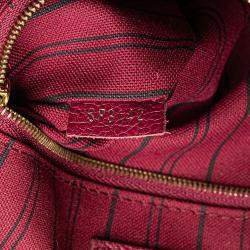 Louis Vuitton Burgundy Monogram Empreinte Speedy Bandouliere 25