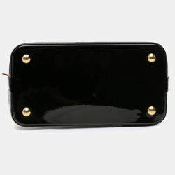 Louis Vuitton Beige/Black Monogram Vernis Lockit PM
