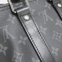 Louis Vuitton Monogram Eclipse Reverse Keepall Bandouliere 25Cm Boston Bag