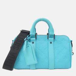 Louis Vuitton Taurillon Monogram Keepall Bandouliere  Boston Bag