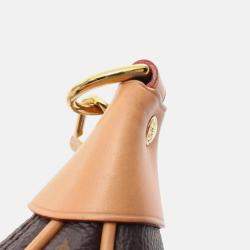 Louis Vuitton Loop Monogram Shoulder Bag Coated Canvas Leather Brown
