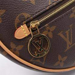 Louis Vuitton Loop Monogram Shoulder Bag Coated Canvas Leather Brown