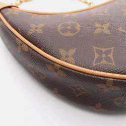 Louis Vuitton Loop Monogram Shoulder Bag Coated Canvas Leather Brown