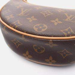 Louis Vuitton Loop Monogram Shoulder Bag Coated Canvas Leather Brown