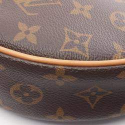 Louis Vuitton Loop Monogram Shoulder Bag Coated Canvas Leather Brown