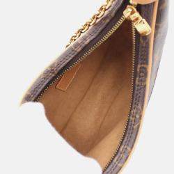Louis Vuitton Loop Monogram Shoulder Bag Coated Canvas Leather Brown