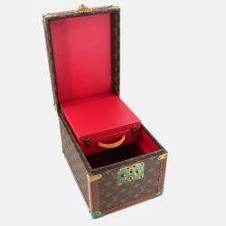 Louis Vuitton Monogram Boite Flacons Makeup Box Vanity Handbag Brown