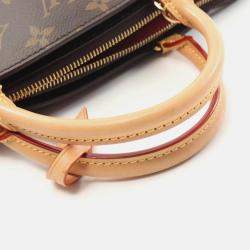 Louis Vuitton Petit Pale PM Brown Coated Canvas Leather Monogram Handbag 